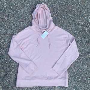 A New Day Rose funnel-neck long sleeve hooded top sweatshirt w/drawstring size M